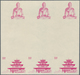 Delcampe - 10806 Thematik: Religion / Religion: 1965, Bhutan. Progressive Proof (10 Phases) In Blocks Of 3 Vertical G - Sonstige & Ohne Zuordnung