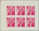 10811 Thematik: Religion / Religion: 1970, Fujeira. Progressive Proof (7 Phases) In Miniature Sheets Of 6 - Autres & Non Classés