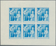 10811 Thematik: Religion / Religion: 1970, Fujeira. Progressive Proof (7 Phases) In Miniature Sheets Of 6 - Autres & Non Classés