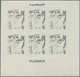 10814 Thematik: Religion / Religion: 1970, Fujeira. Progressive Proof (7 Phases) In Miniature Sheets Of 6 - Altri & Non Classificati