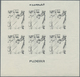 10814 Thematik: Religion / Religion: 1970, Fujeira. Progressive Proof (7 Phases) In Miniature Sheets Of 6 - Autres & Non Classés