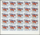 11066 Thematik: Tiere-Hunde / Animals-dogs: 1972. Sharjah. Progressive Proof (5 Phases) In Complete Sheets - Chiens