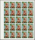 11077 Thematik: Tiere-Katzen / Animals-cats: 1972. Sharjah. Progressive Proof (6 Phases) In Complete Sheet - Chats Domestiques