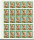 11077 Thematik: Tiere-Katzen / Animals-cats: 1972. Sharjah. Progressive Proof (6 Phases) In Complete Sheet - Chats Domestiques