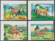 Delcampe - 11107 Thematik: Tiere-Pferde / Animals-horses: 2006, AZERBAIJAN: Karabakh Horse Set Of Four And The Two Mi - Pferde