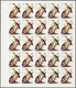 11154 Thematik: Tiere-Vögel / Animals-birds: 1972. Sharjah. Progressive Proof (5 Phases) In Complete Sheet - Sonstige & Ohne Zuordnung