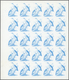 11154 Thematik: Tiere-Vögel / Animals-birds: 1972. Sharjah. Progressive Proof (5 Phases) In Complete Sheet - Autres & Non Classés