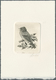 11186A Thematik: Tiere-Vögel / Animals-birds: 1992, Belgium. Epreuve D'artiste Signée In Black For The Stam - Autres & Non Classés