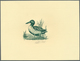 Delcampe - 11198A Thematik: Tiere-Wasservögel / Animals-water Birds: 1989, Belgium. Set Of 4 Epreuves D'artiste In Gre - Autres & Non Classés