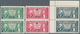 11205 Thematik: UPU / United Postal Union: 1949/1950, Haiti. Set Of 3 Vertical Pairs Of UNISSUED Stamps In - U.P.U.