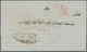 11307 Ägypten - Vorphilatelie: 1858 (May 5), Entire Letter From Samanud To Alexandria Rated 1½ Piastres In - Préphilatélie