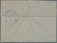 11313 Ägypten - Vorphilatelie: 1863 (Oct 15), Entire Letter From Mansura To Alexandria Rated 2 Pia. In Red - Vorphilatelie