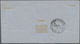 11325 Ägypten: 1866, Folded Letter Bearing 1 Pia Lilac, Sent With Blue Cds "CAIRO 8 MAG 67" To Alessandria - 1915-1921 Britischer Schutzstaat