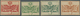 11330 Ägypten: 1866 Four 'Riester' (Paris) Essays Without Ornaments, In Red, Blue-green, Yellowish Green A - 1915-1921 Britischer Schutzstaat