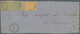 11344 Ägypten: 1872 Third Issue (1st Printing) 5pi. Yellow-green Horizontal Pair, PERFORATED 13?, Along Wi - 1915-1921 Britischer Schutzstaat