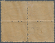 11348 Ägypten: 1874 Third Issue (2nd "Bulâq" Printing) 10pa. Slate, Perf 12½, BLOCK OF FOUR With Two Verti - 1915-1921 Protettorato Britannico