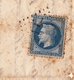 Lettre 1868 Agde Hérault Barbe Pour Couiza Aude Cachets: Narbonne Carcassonne Espéraza - 1849-1876: Période Classique