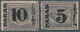 11362 Ägypten: 1879 5pa. On 2½pa. As Well As 10pa. On 2½pa. Both With OVERPRINT INVERTED, Unused, 5pa. W/o - 1915-1921 Britischer Schutzstaat