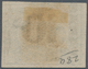 11365 Ägypten: 1879 Provisional 10pa. On 2½pi. Violet, Variety "IMPERFORATED", Used With Part Strikes Of " - 1915-1921 Protectorat Britannique