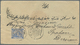 11373 Ägypten: 1891 Cover From Cairo To Persia Franked By 1pia. Ultramarine Tied By '25.XI.91' Bilingual C - 1915-1921 Protectorat Britannique