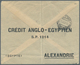 11509 Ägypten - Stempel: 1925, "IMPRIMES" S/l In Red Used As Obliterator On Cover To Trieste, Franked With - Sonstige & Ohne Zuordnung