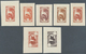 11516 Äthiopien: 1930/1931, Lot With 15 Imperforated Color Proofs, Each Signed By French Engraver Pierre M - Äthiopien