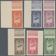 11518 Äthiopien: 1931 Air Set IMPERFORATED, Complete Except 8g., All Stamps With Sheet Margin At Top Incl. - Ethiopie