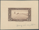 11555 Algerien: 1936/1937, 65c. "Halte Saharienne", Epreuve D'artiste In Sepia, Sized 5,8:4,5 Cm, With Sig - Algerien (1962-...)