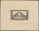 11556 Algerien: 1936, 90c. "Arc De Lambese", Epreuve D'artiste In Black, Sized 7,7:6,1 Cm, With Signature. - Algerien (1962-...)