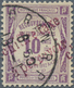 11580 Algerien - Portomarken: 1918, 10 C. Recovery Violet Overprint , Used, Signed. Maury 750,- ? - Algérie (1962-...)