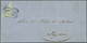 11587 Argentinien: 1858 10c. Light Green, Small Figures, Used BISECTED Diagonally On Folded Cover From SAL - Sonstige & Ohne Zuordnung