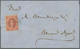 11604 Argentinien: 1864, 5 C. Red, Fresh Colour, Partly Scissor's Separation, Single Franking On Lettershe - Sonstige & Ohne Zuordnung