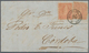 11605 Argentinien: 1865, 5c. Pale Brownish Red, 3rd Printing, Two Copies With Blurred Printing (one Stamp - Autres & Non Classés