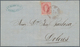 11605A Argentinien: 1866, 5 C. Light Reddish Pink, 4th Printing, Thin Paper, Slight Round Corner, Single Fr - Sonstige & Ohne Zuordnung