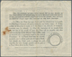 11644 Neusüdwales: 1900 (?), 2'6 Shilling "N.S.W. Postal Note" With Postmark KINGSTON. Vertical Fold. - Briefe U. Dokumente