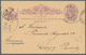 11649 Queensland - Ganzsachen: 1893/1895, 4 Postal Stationery Cards, Used To Germany, Etc. - Lettres & Documents