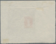 11655 Tasmanien: 1864, Queen Victoria Die Proof In Red On Thin Paper With Watermark "...PAPER", Small Faul - Brieven En Documenten