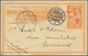11709 Belgisch-Kongo - Kongo-Staat: 1907, LADO ENCLAVE, 15 C Orange Postal Stationery Card With Red Pen-ca - Autres & Non Classés