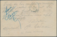 11710 Belgisch-Kongo: 1892, Stationery Card 10 C. Tied "LUKUNGU / POSTES" To Boma W. Blue Arrival Of 16 Ma - Autres & Non Classés