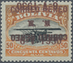 11739 Bolivien: 1930, Zeppelin 50 C. With Double Overprint (one Inverted) In Brown, Unused, Slight Oxidize - Bolivia