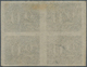 11744 Brasilien: 1849, Verticais, 20r. Black, Block Of Four, Full To Wide Margins, Used With Erased Penstr - Autres & Non Classés