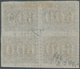 11747 Brasilien: 1850, Verticais, 600r. Black, Block Of Four, Fresh Colour And Full Margins, Neatly Cancel - Sonstige & Ohne Zuordnung