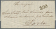 11751A Brasilien: 1867, 100r. Green, Marginal Copy With Inscription On Reverse Of Lettersheet From Porto Al - Autres & Non Classés