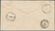 11783 Brasilien - Ganzsachen: 1892, Stationery Envelope 200 R. Uprated 100 R. (2) Tied "CONCEIO DO CASCA 5 - Ganzsachen