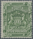 11804 Britische Südafrika-Gesellschaft: 1892: 5 £ Green Unused Without Gum, Fine - Ohne Zuordnung