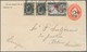 11845 Canada - Ganzsachen: 1899, 2 C On 3 C Red QV Pse, Uprated With 2 X 1/2 C Black QV And 2 C Map "X-mas - 1860-1899 Règne De Victoria