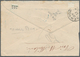 11867 Costa Rica: 1882 Cover (trimmed 3.5 Cm At Left) To Paris Bearing 1863 2r. Red With Blue "cross" Canc - Costa Rica