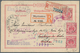 11885 Cuba: 1899, INCOMING MAIL: Germany, 10 Pf Red Postal Stationery Card Uprated With Vertical Pair 10 P - Autres & Non Classés