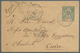 11910 Elfenbeinküste: 1898. Postal Stationery Envelope 5c Green (flap Missing) Cancelled By Jacqueville/Co - Lettres & Documents