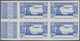 11911 Elfenbeinküste: 1940. Non-issued Face Value 1.65fr On Airmail Blue, Imperforate Block Of 4 Without G - Lettres & Documents